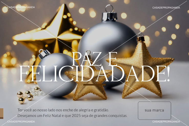 Cartão de Natal Gratidão