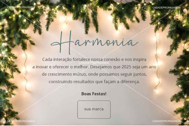 Cartão de Natal Harmonia