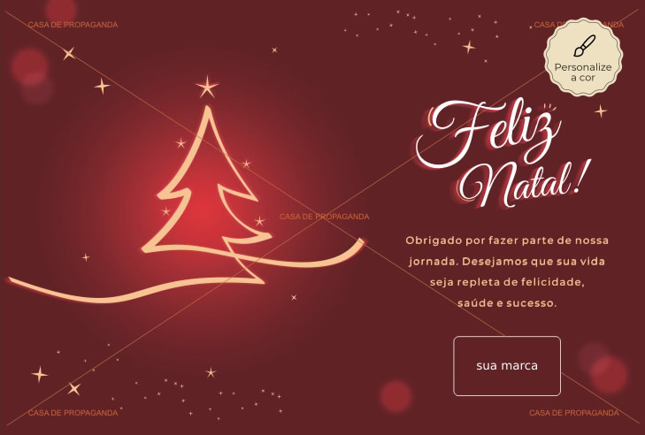 Cartão Natal Traços de Luz