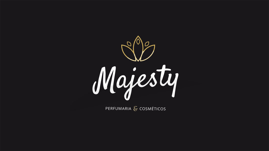 Criação de Naming (nome) e Logomarca Perfumria - Majesty